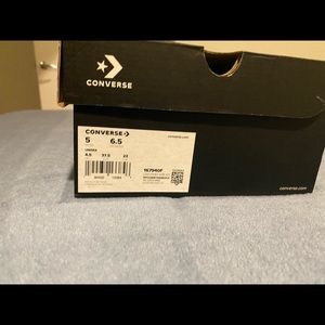 Converse white slip ons